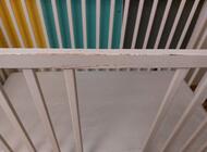 Grajewo ogłoszenia: Białe, drewniane łóżeczko dziecięce. Posiada barierki... - zdjęcie